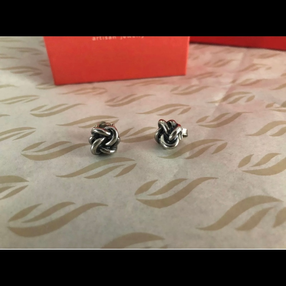 James Avery knot earrings....
